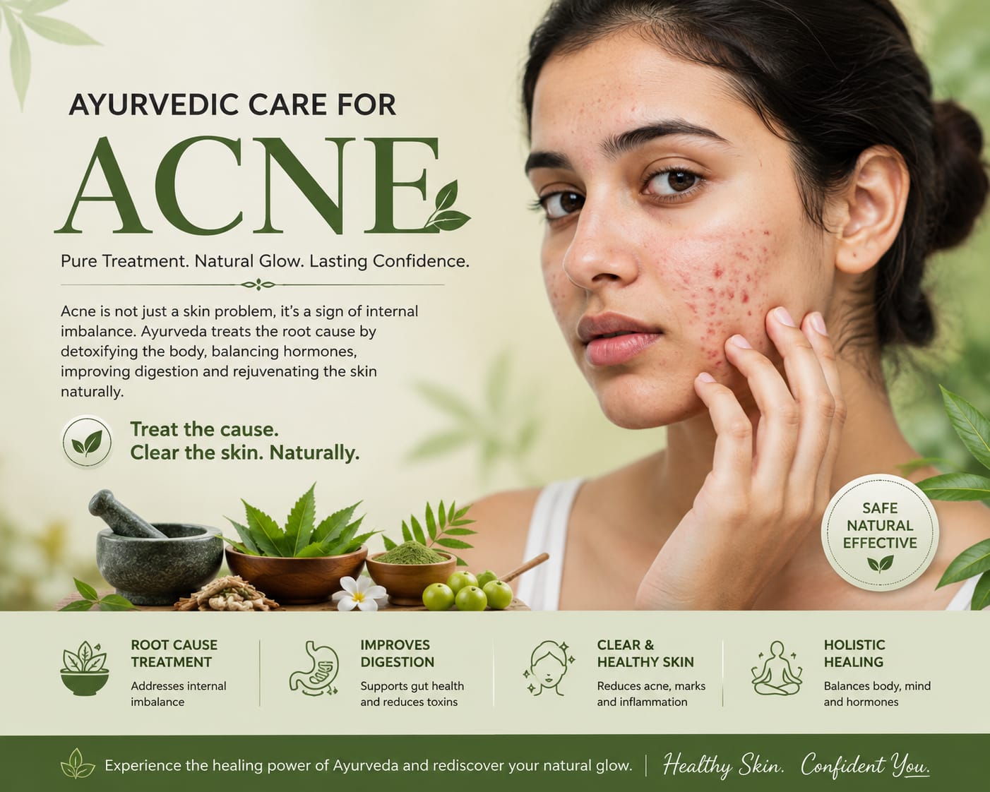 Ayurvedic skin treatment centre interior - best skin clinic in Ahilyanagar